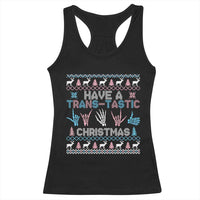 LGBTQ Trans Pride Racerback Tank Top Have A Trans Tastic Ugly Christmas Gift - Wonder Print Shop