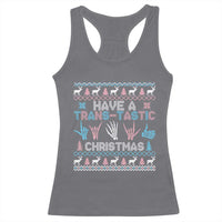 LGBTQ Trans Pride Racerback Tank Top Have A Trans Tastic Ugly Christmas Gift - Wonder Print Shop