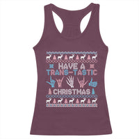 LGBTQ Trans Pride Racerback Tank Top Have A Trans Tastic Ugly Christmas Gift - Wonder Print Shop