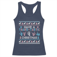 LGBTQ Trans Pride Racerback Tank Top Have A Trans Tastic Ugly Christmas Gift - Wonder Print Shop