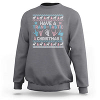 LGBTQ Trans Pride Sweatshirt Have A Trans Tastic Ugly Christmas Gift - Wonder Print Shop