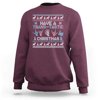 LGBTQ Trans Pride Sweatshirt Have A Trans Tastic Ugly Christmas Gift - Wonder Print Shop