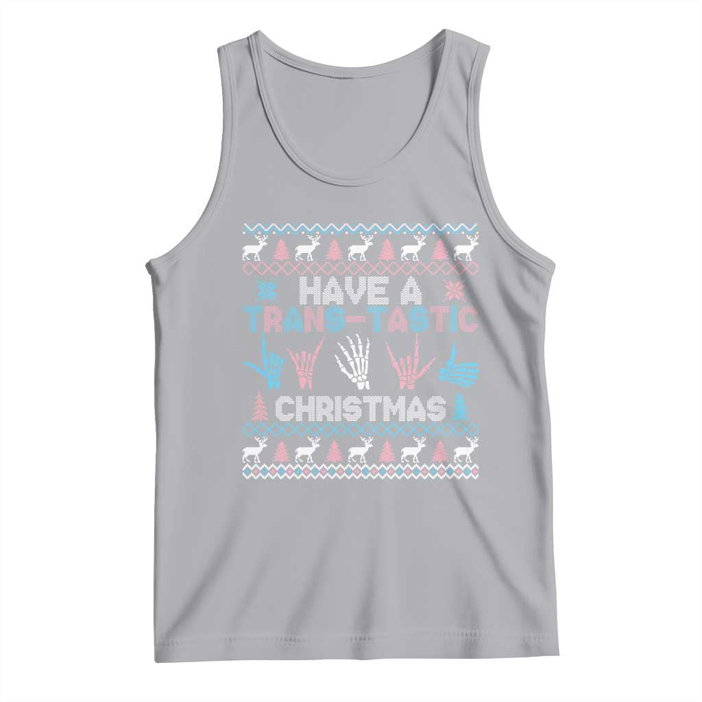LGBTQ Trans Pride Tank Top Have A Trans Tastic Ugly Christmas Gift - Wonder Print Shop