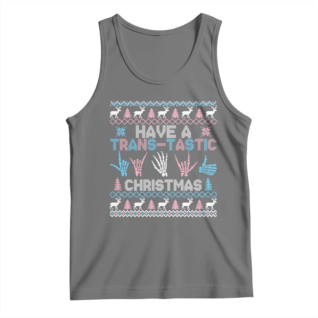 LGBTQ Trans Pride Tank Top Have A Trans Tastic Ugly Christmas Gift - Wonder Print Shop