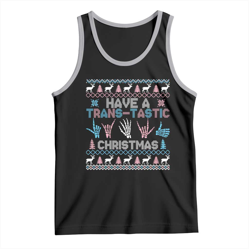 LGBTQ Trans Pride Tank Top Have A Trans Tastic Ugly Christmas Gift - Wonder Print Shop