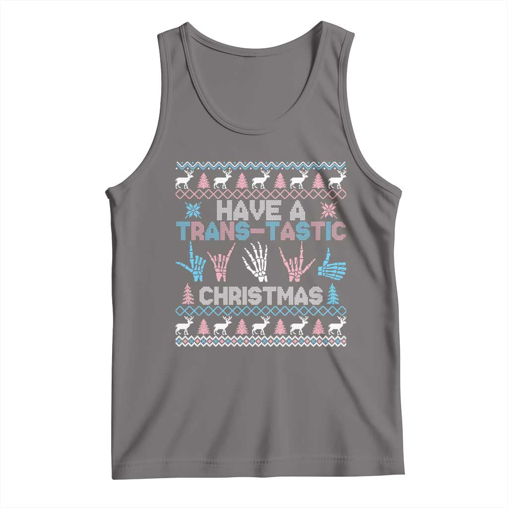 LGBTQ Trans Pride Tank Top Have A Trans Tastic Ugly Christmas Gift - Wonder Print Shop