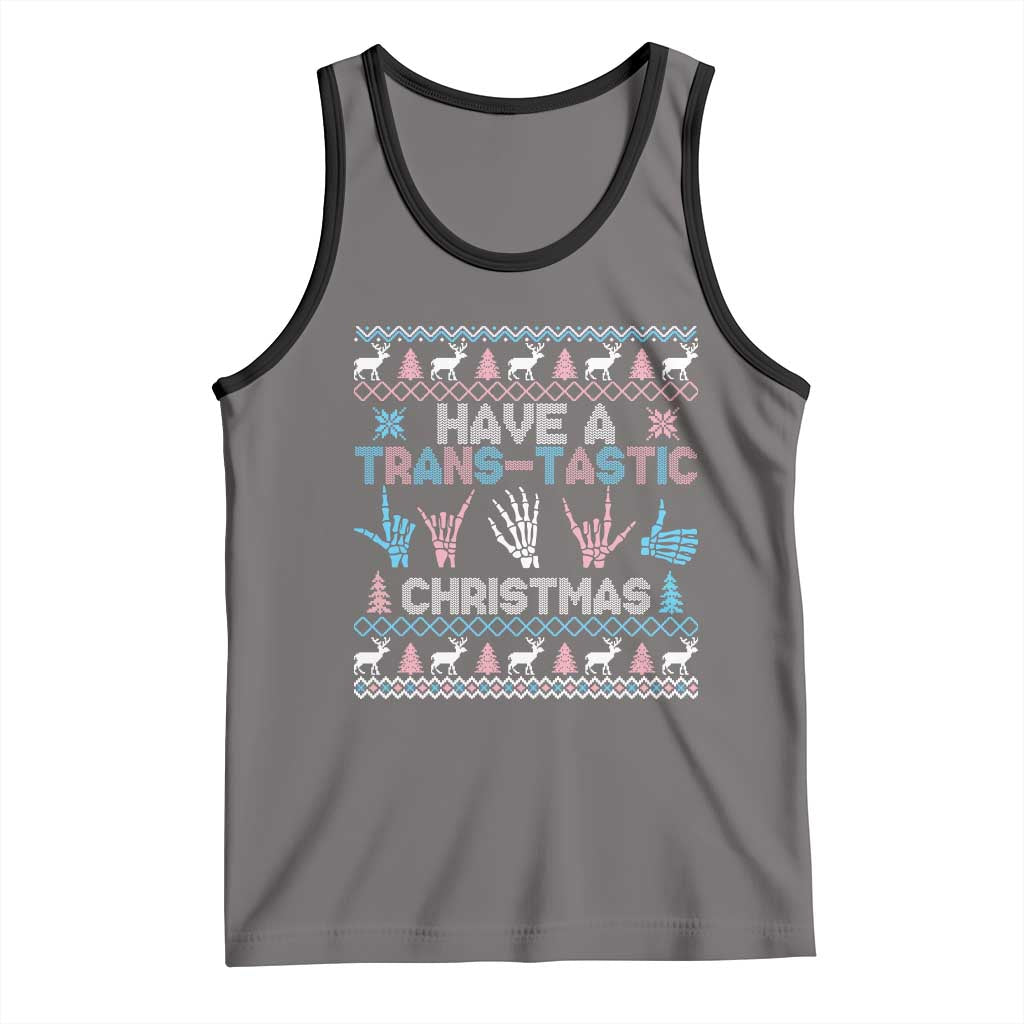 LGBTQ Trans Pride Tank Top Have A Trans Tastic Ugly Christmas Gift - Wonder Print Shop