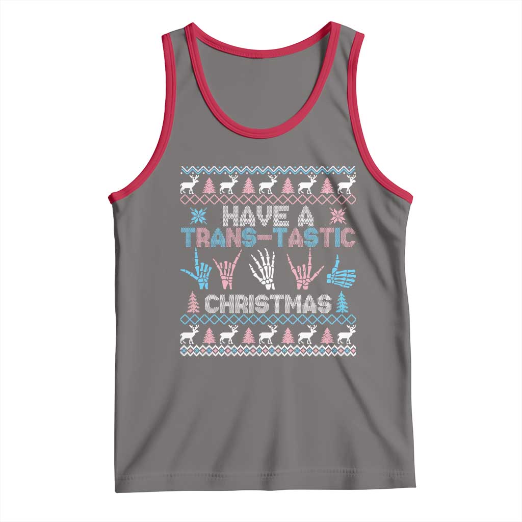 LGBTQ Trans Pride Tank Top Have A Trans Tastic Ugly Christmas Gift - Wonder Print Shop