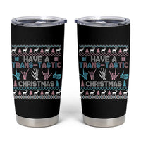 LGBTQ Trans Pride Tumbler Cup Have A Trans Tastic Ugly Christmas Gift - Wonder Print Shop