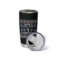 LGBTQ Trans Pride Tumbler Cup Have A Trans Tastic Ugly Christmas Gift - Wonder Print Shop
