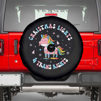 Christmas Lights And Trans Rights Spare Tire Cover Magical Unicorn Pride - Wonder Print Shop