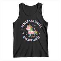 Christmas Lights And Trans Rights Tank Top Magical Unicorn Pride - Wonder Print Shop