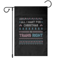 Trans Pride Ugly Xmas Garden Flag All I Want For Christmas Is Trans Rights - Wonder Print Shop