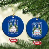 Funny Santa Cat Trans Pride Ceramic Ornament All I Want For Christmas Is Trans Rights - Wonder Print Shop