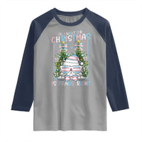 Funny Santa Cat Trans Pride Raglan Shirt All I Want For Christmas Is Trans Rights - Wonder Print Shop