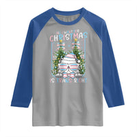 Funny Santa Cat Trans Pride Raglan Shirt All I Want For Christmas Is Trans Rights - Wonder Print Shop