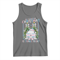 Funny Santa Cat Trans Pride Tank Top All I Want For Christmas Is Trans Rights - Wonder Print Shop