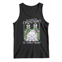 Funny Santa Cat Trans Pride Tank Top All I Want For Christmas Is Trans Rights - Wonder Print Shop