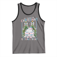 Funny Santa Cat Trans Pride Tank Top All I Want For Christmas Is Trans Rights - Wonder Print Shop