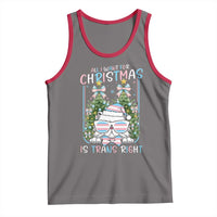 Funny Santa Cat Trans Pride Tank Top All I Want For Christmas Is Trans Rights - Wonder Print Shop