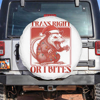 Funny Fierce Opossum Santa Spare Tire Cover Trans Right Or I Bites Christmas Gift - Wonder Print Shop