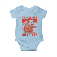 Funny Fierce Opossum Santa Baby Onesie Trans Right Or I Bites Christmas Gift - Wonder Print Shop