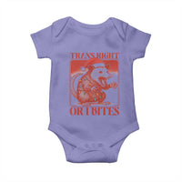 Funny Fierce Opossum Santa Baby Onesie Trans Right Or I Bites Christmas Gift - Wonder Print Shop