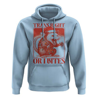 Funny Fierce Opossum Santa Hoodie Trans Right Or I Bites Christmas Gift - Wonder Print Shop