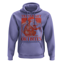 Funny Fierce Opossum Santa Hoodie Trans Right Or I Bites Christmas Gift - Wonder Print Shop