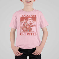 Funny Fierce Opossum Santa T Shirt For Kid Trans Right Or I Bites Christmas Gift - Wonder Print Shop