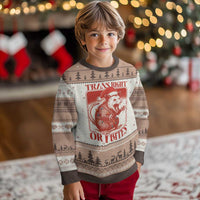 Funny Fierce Opossum Santa Ugly Christmas Sweater Trans Right Or I Bites Christmas Gift - Wonder Print Shop