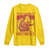 Funny Fierce Opossum Santa Long Sleeve Shirt Trans Right Or I Bites Christmas Gift - Wonder Print Shop
