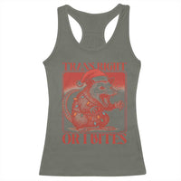 Funny Fierce Opossum Santa Racerback Tank Top Trans Right Or I Bites Christmas Gift - Wonder Print Shop
