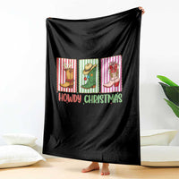 Howdy Christmas Cowboy Boots Western Pride Throw Blanket - Wonder Print Shop