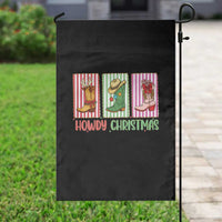 Howdy Christmas Cowboy Boots Western Pride Garden Flag - Wonder Print Shop