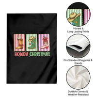 Howdy Christmas Cowboy Boots Western Pride Garden Flag - Wonder Print Shop