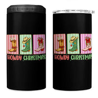 Howdy Christmas Cowboy Boots Western Pride 4 in 1 Can Cooler Tumbler - Wonder Print Shop