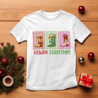 Howdy Christmas Cowboy Boots Western Pride T Shirt - Wonder Print Shop