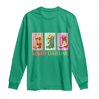 Howdy Christmas Cowboy Boots Western Pride Long Sleeve Shirt - Wonder Print Shop