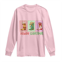 Howdy Christmas Cowboy Boots Western Pride Long Sleeve Shirt - Wonder Print Shop