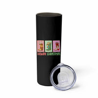 Howdy Christmas Cowboy Boots Western Pride Skinny Tumbler - Wonder Print Shop