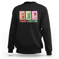 Howdy Christmas Cowboy Boots Western Pride Sweatshirt - Wonder Print Shop