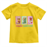 Howdy Christmas Cowboy Boots Western Pride Toddler T Shirt - Wonder Print Shop