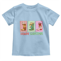 Howdy Christmas Cowboy Boots Western Pride Toddler T Shirt - Wonder Print Shop