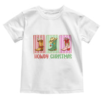 Howdy Christmas Cowboy Boots Western Pride Toddler T Shirt - Wonder Print Shop