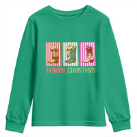 Howdy Christmas Cowboy Boots Western Pride Youth Sweatshirt - Wonder Print Shop