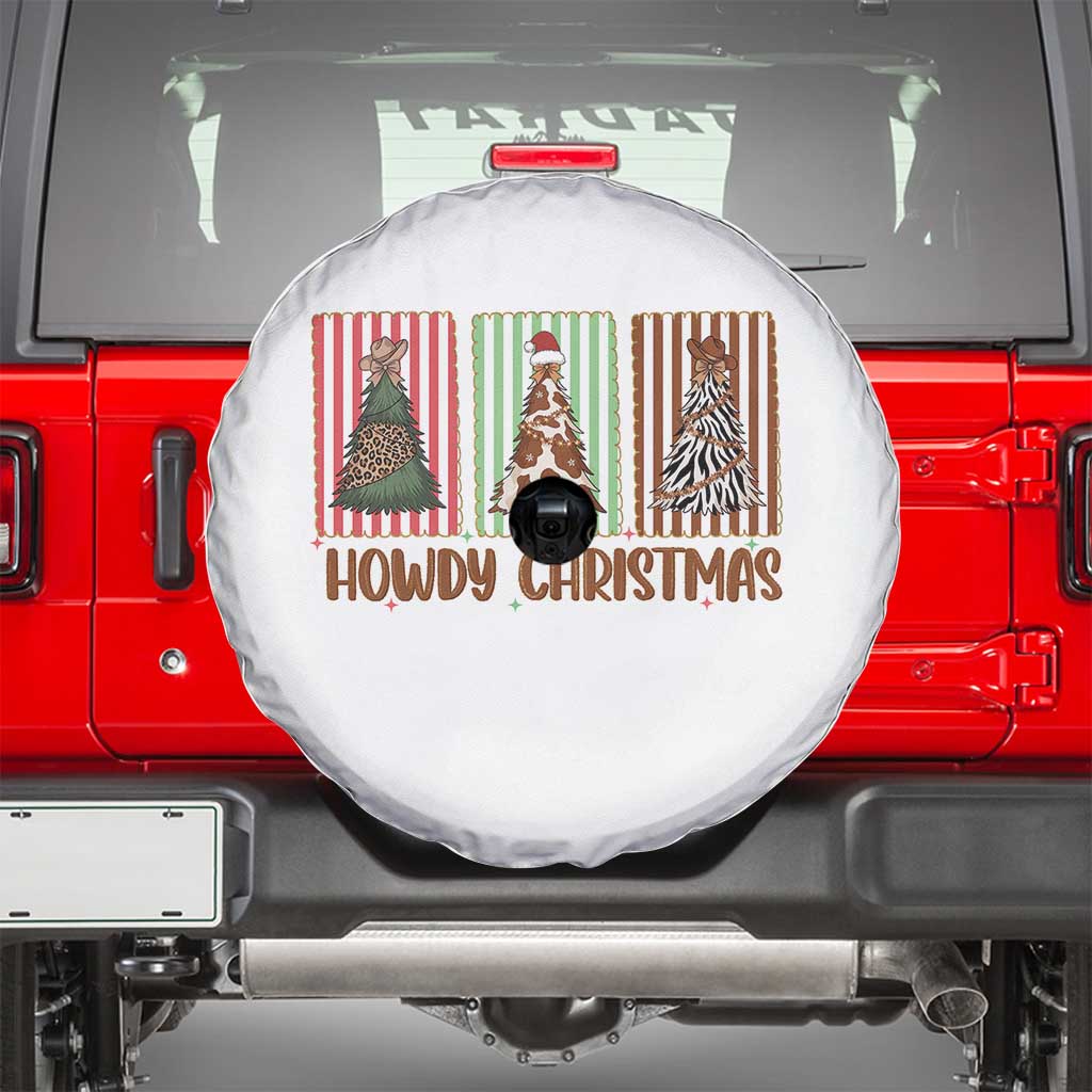 Howdy Christmas Spare Tire Cover Funny Western Xmas Tree Rodeo Fan Gift - Wonder Print Shop