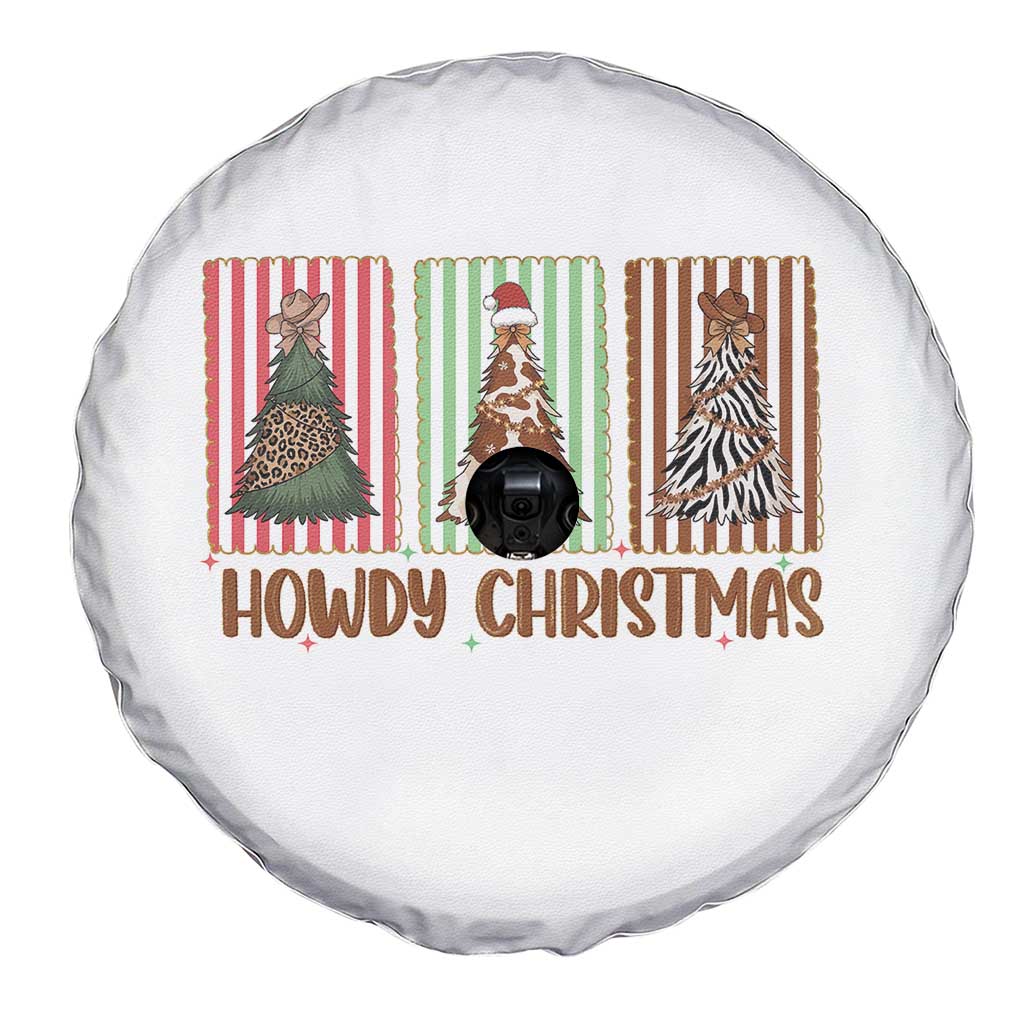 Howdy Christmas Spare Tire Cover Funny Western Xmas Tree Rodeo Fan Gift - Wonder Print Shop