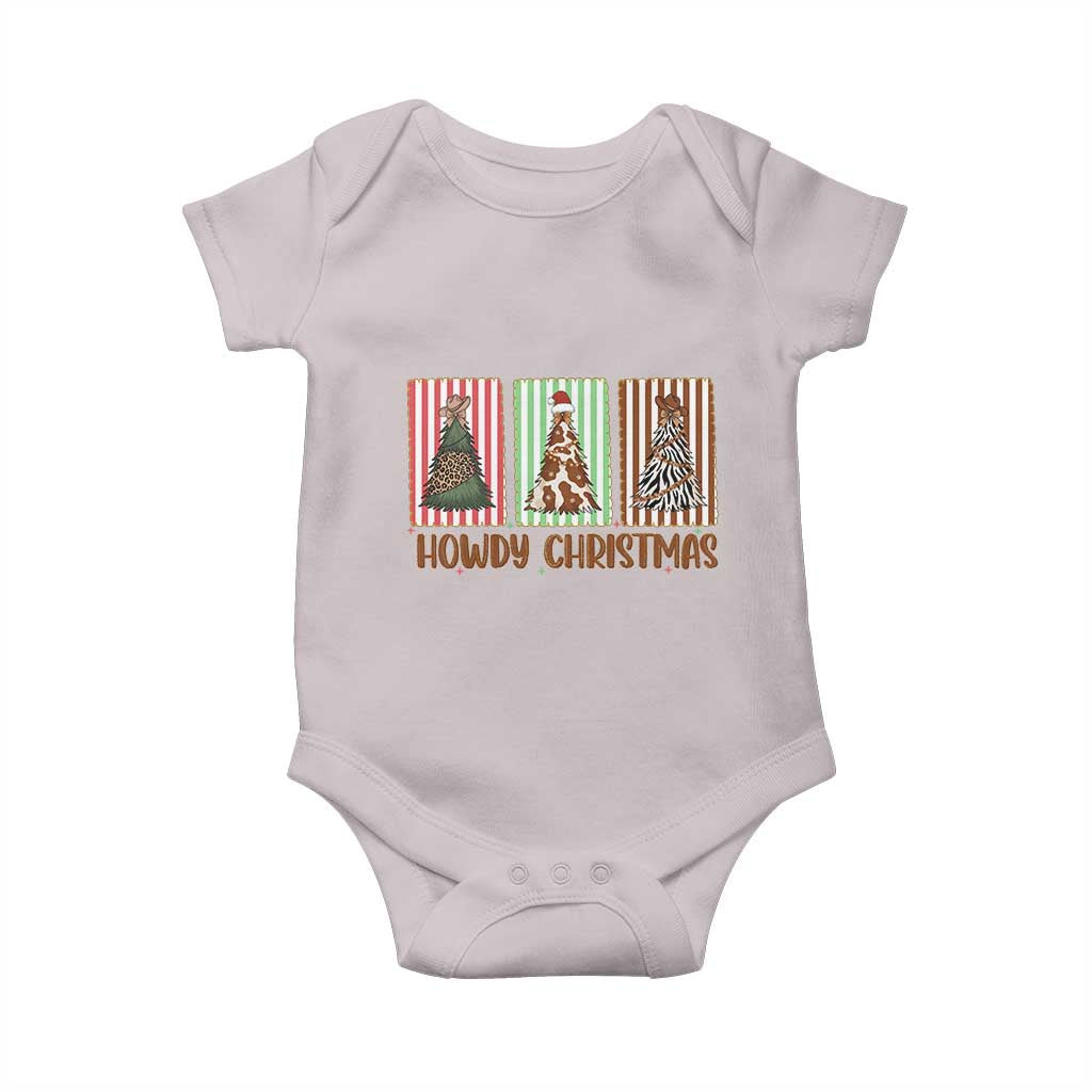Howdy Christmas Baby Onesie Funny Western Xmas Tree Rodeo Fan Gift - Wonder Print Shop