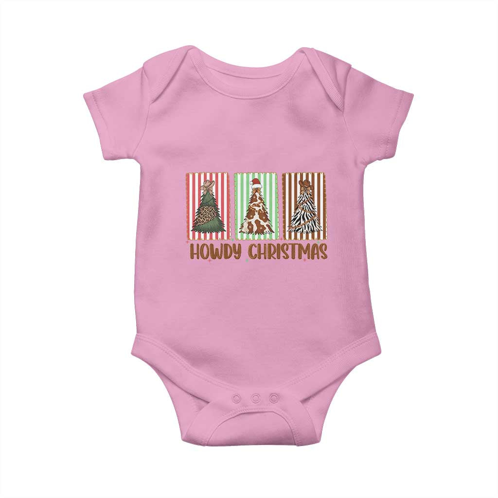 Howdy Christmas Baby Onesie Funny Western Xmas Tree Rodeo Fan Gift - Wonder Print Shop